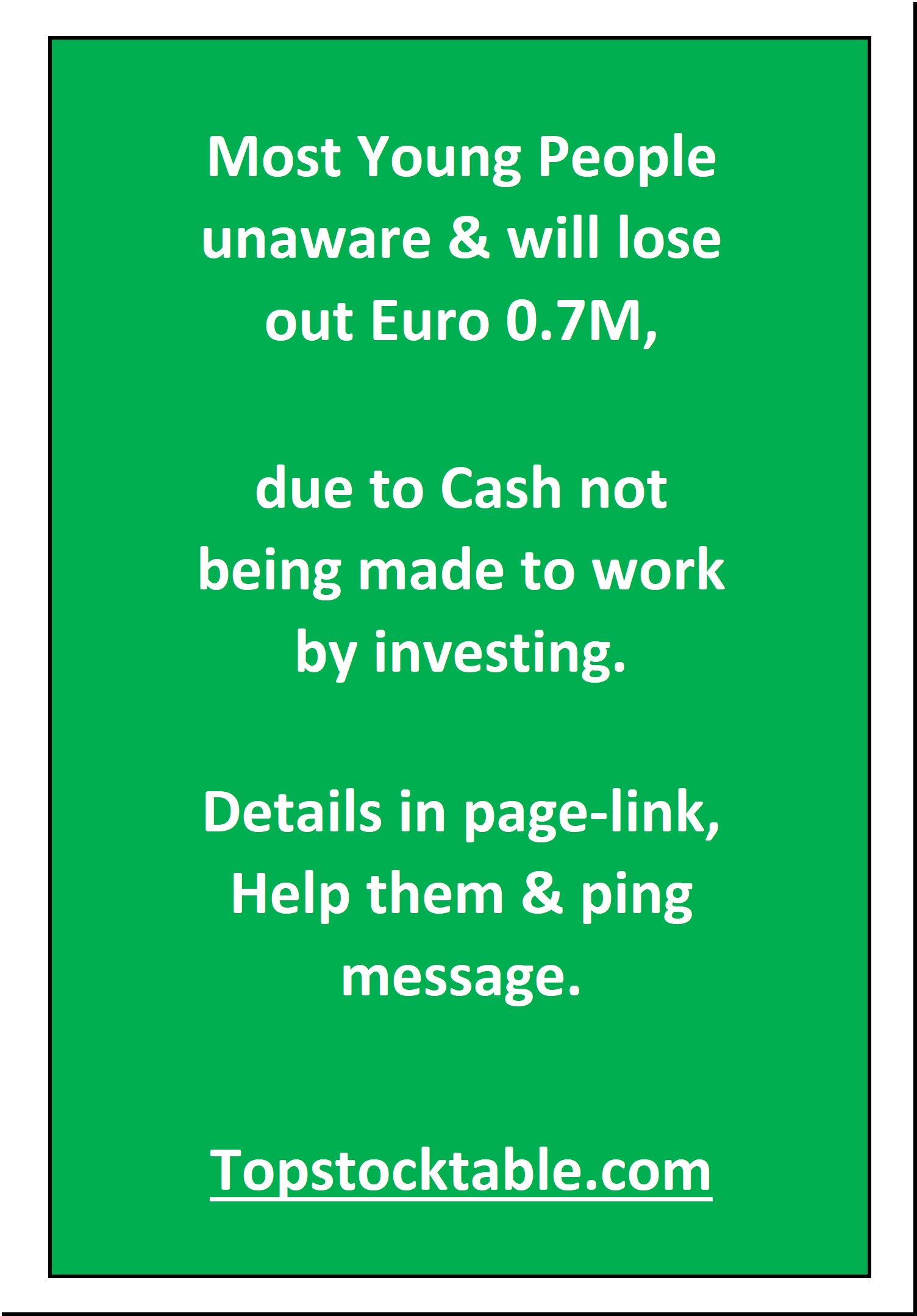 Ad Slot Euro 0.7M Message
